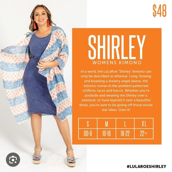 Lularoe Southwest Print Shirley Kimono - Picture 4 of 4